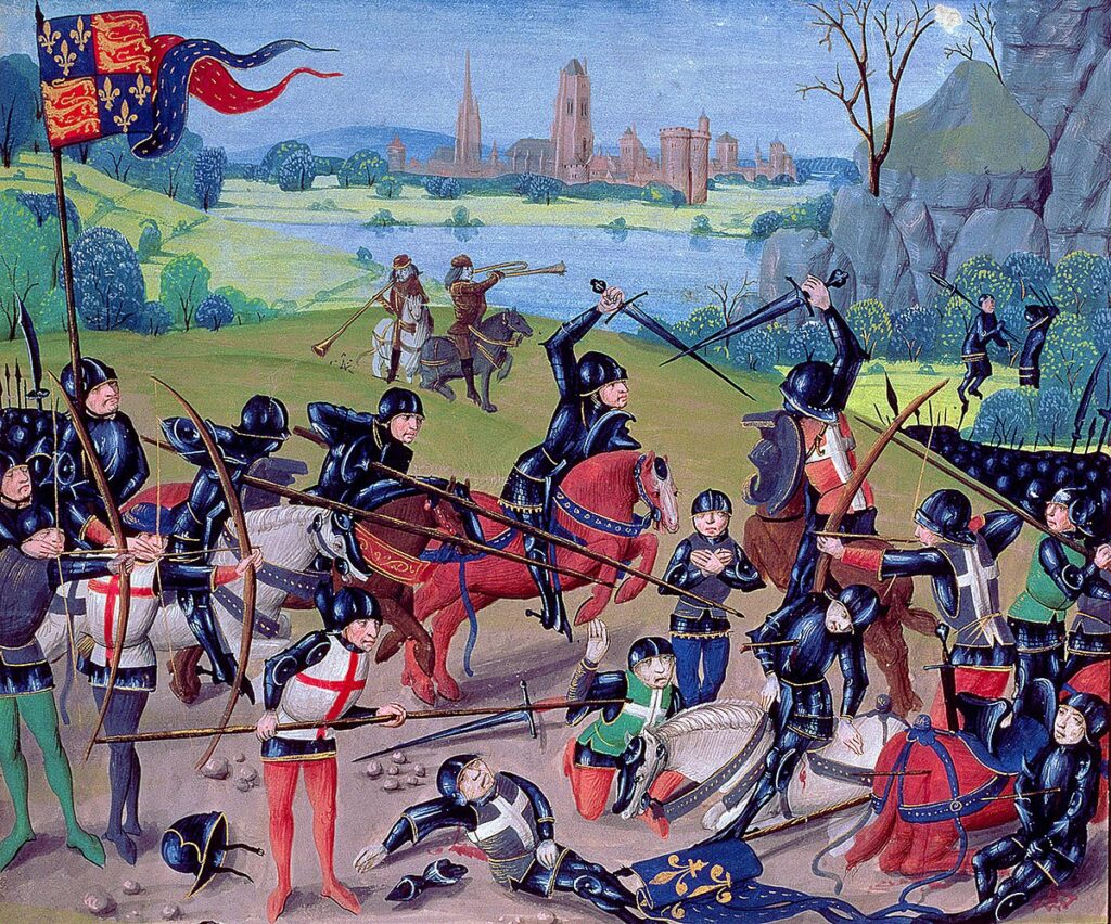 Bigpicture ru 1200px battle of agincourt st. alban's chronicle by thomas walsingham