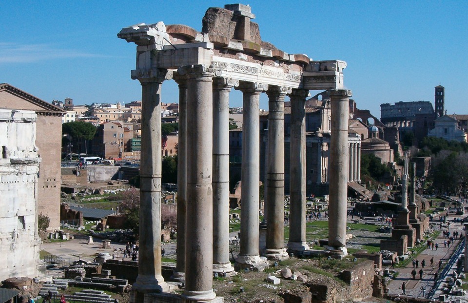 Bigpicture.ru Руины храма Сатурна в Риме romano tempio saturno cr
