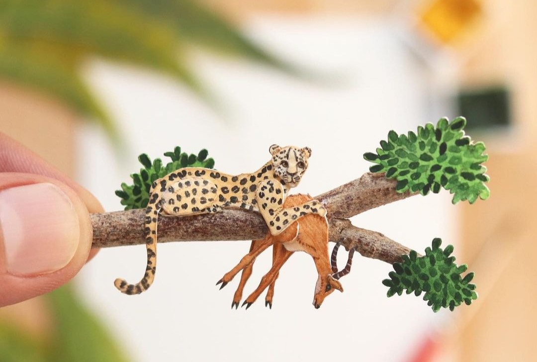 Челлендж 1000 дней – крошечные бумажные животные от художников из Индии