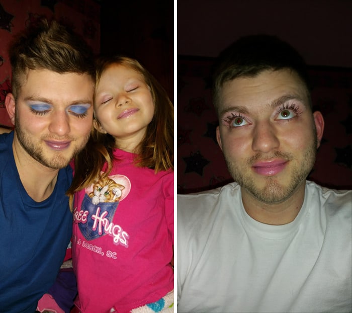 Bigpicture.ru 22 забавных фото красавцев-отцов, у которых подрастают дочки-визажистыdaughters dads makeup 100 5feb35721bd7b png 700