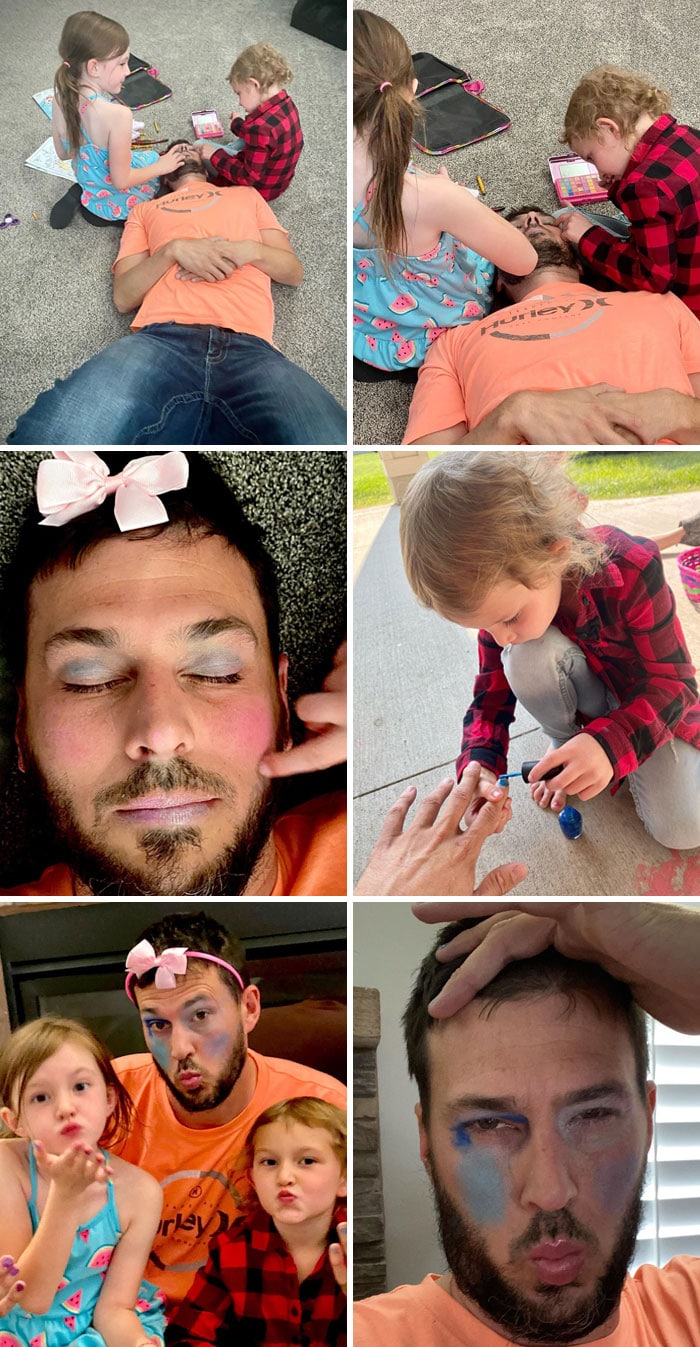 Bigpicture.ru 22 забавных фото красавцев-отцов, у которых подрастают дочки-визажистыdaughters dads makeup 204 5feb479f50707 700