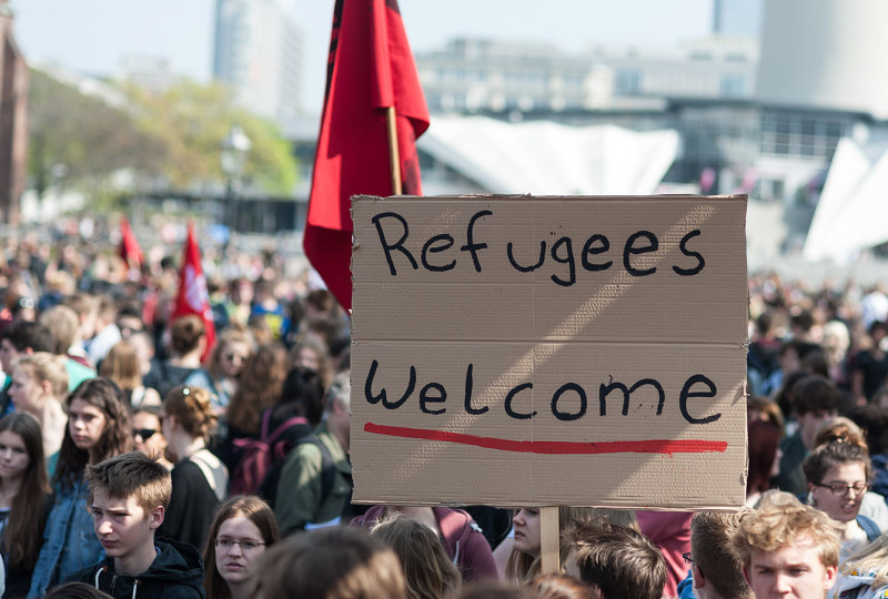 Refugee strike in berlin