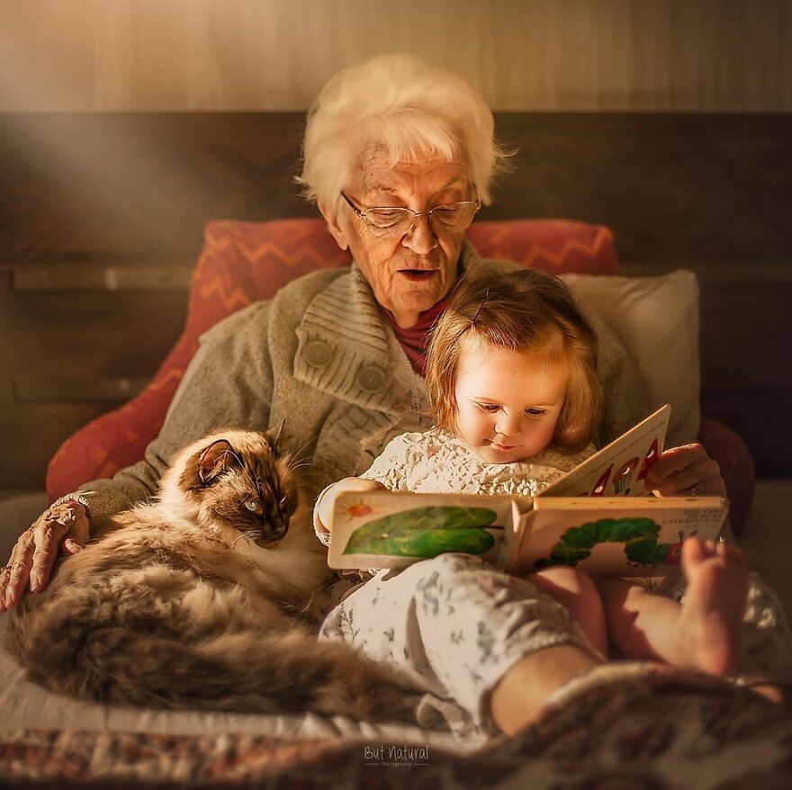 Bigpicture.ru И стар и млад, трогательный фотопроект о связи старшего поколения с внукамиwith grandkids sujata setia 13