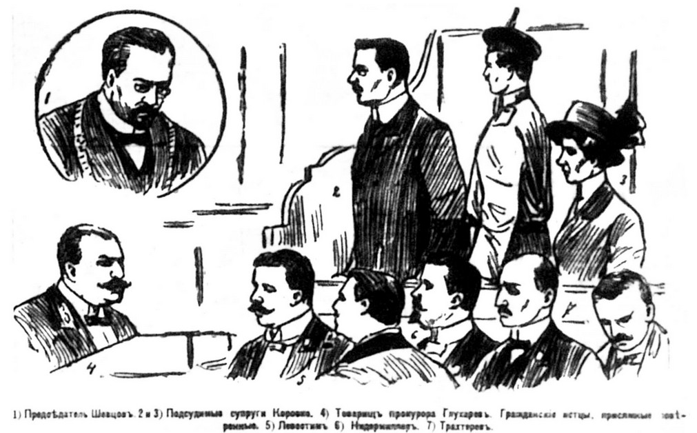 Bigpicture.ru Иллюстрация из газетной публикации, рассказывающей о суде над Коровко