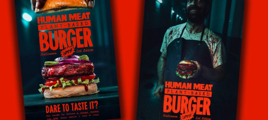 Шведская компания Oumph! создала бургер без мяса со вкусом человечины