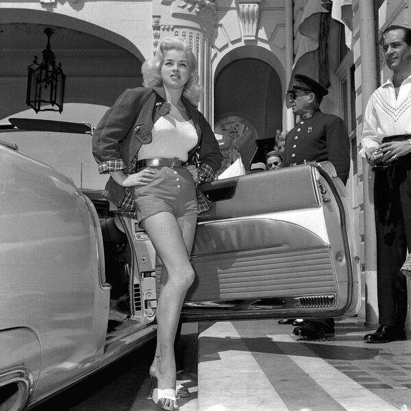 Diana dors may 1956 actress at cannes film festival