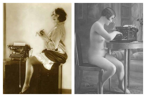 Эротические фото девушек с печатными машинками 1920-х