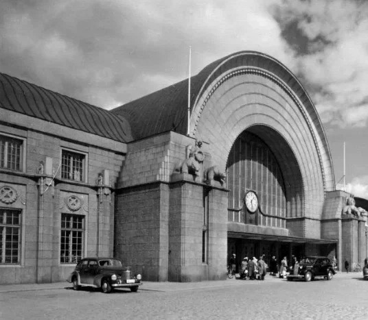 Bigpicture.ru Железнодорожный вокзал в Выборге. 1950-е годы