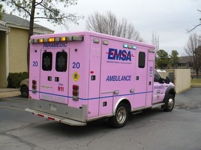 Bigpicture.ru Розовая машина скорой помощи, штат Оклахома, США