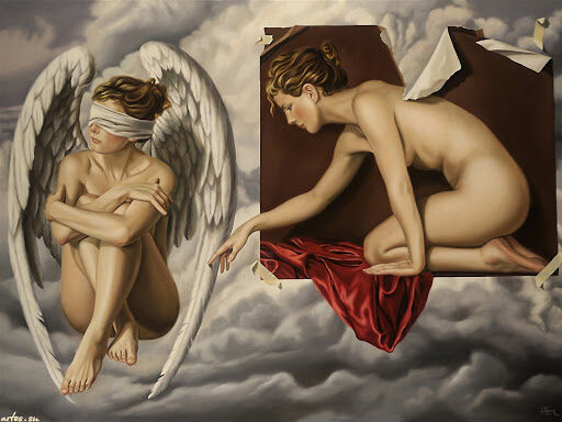 Bigpicture.ru Сексуальные ангелы на картинах художника-сюрреалиста Хуана Медины
