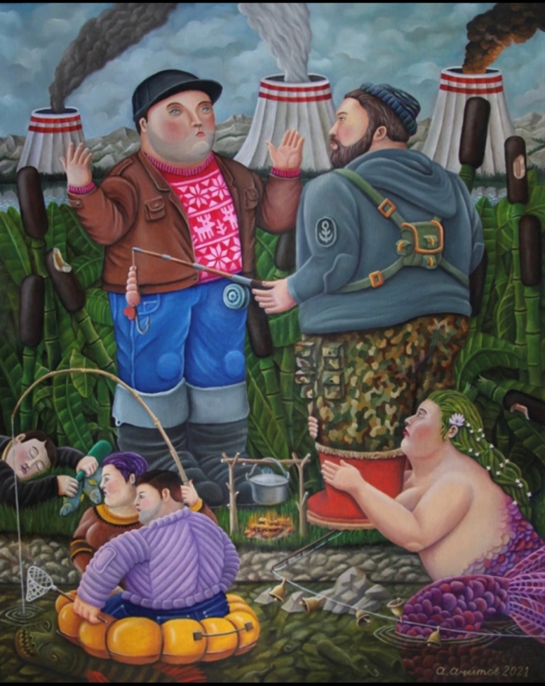 Bigpicture.ru Советская эпоха на картинах художника-примитивиста Аркадия Ачитова(2)