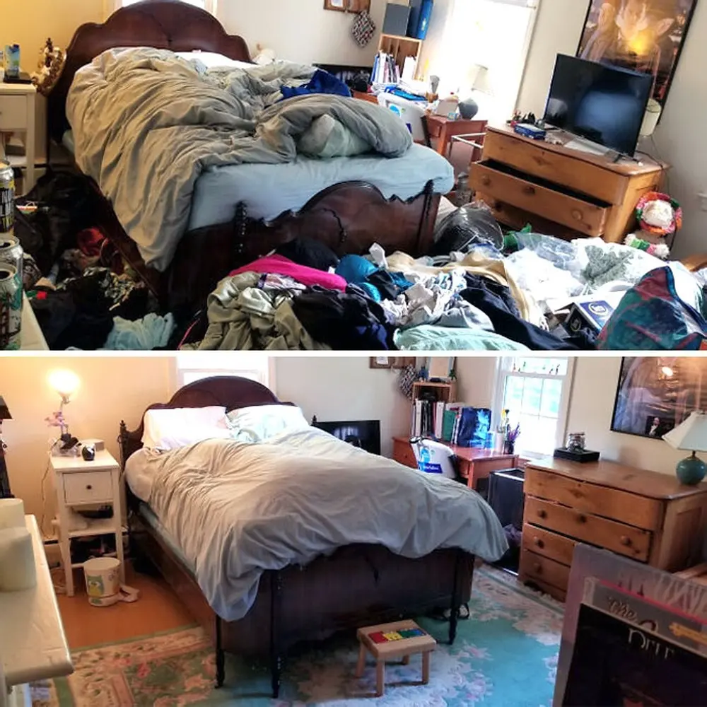 Тщательно убрала свою комнату впервые за 2 года