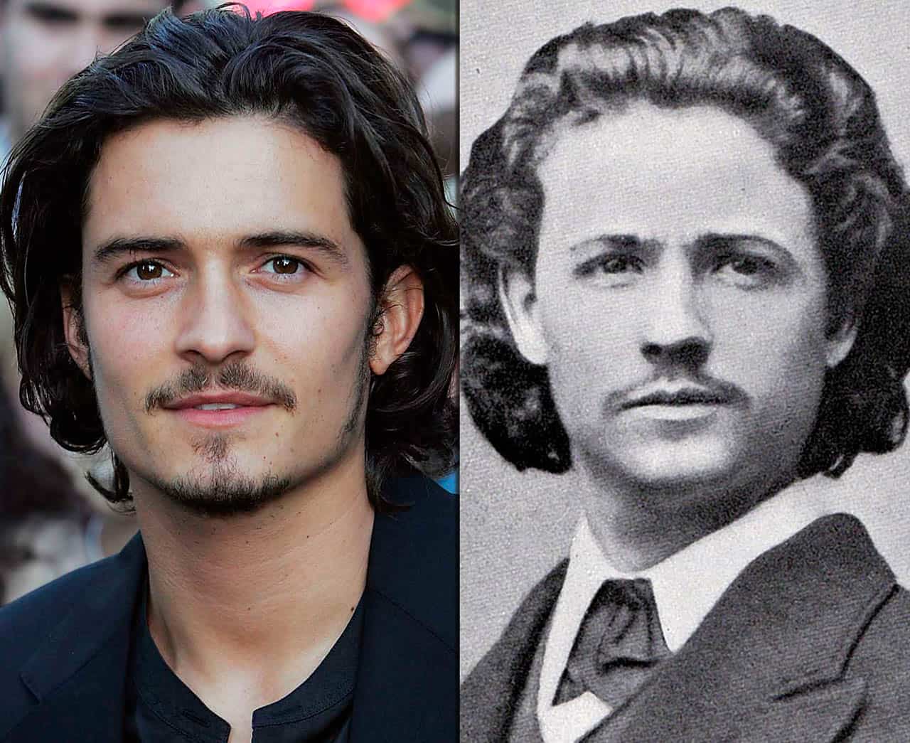 Орландо Блум и румынский художник Николае Григореску портретное сходство