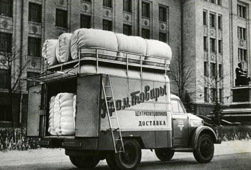 Bigpicture.ru Как работали службы доставки продуктов в СССР