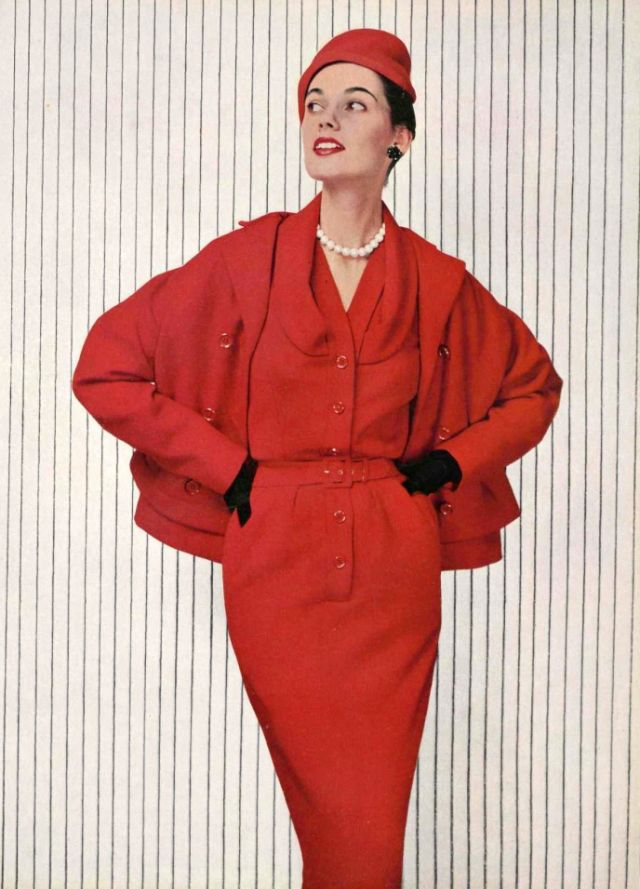 Bigpicture.ru Модели в нарядах модного дома Jean Patou 1950-х годов 05