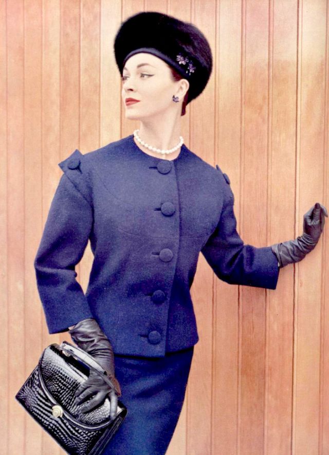 Bigpicture.ru Модели в нарядах модного дома Jean Patou 1950-х годов 18