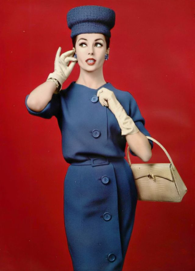 Bigpicture.ru Модели в нарядах модного дома Jean Patou 1950-х годов 30