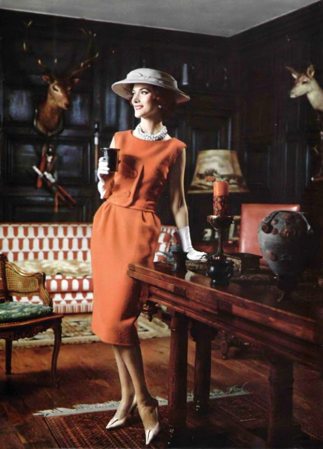 Bigpicture.ru Модели в нарядах модного дома Jean Patou 1950-х годов 32