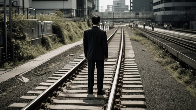 Bigpicture.ru pngtree an empty railway where a businessman is standing picture image 2498219 jpg