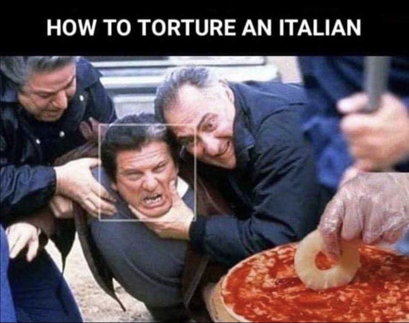 Bigpicture.ru Зверства мафии: итальянца заставляют смотреть, как в пиццу добавляют ананас