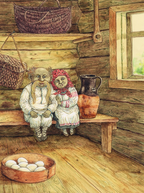 Bigpicture.ru иллюстрация Валерия Слаука домовик и домовуха