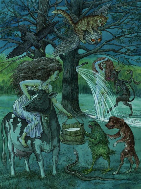 Bigpicture.ru иллюстрация Валерия Слаука молочные ведьмы