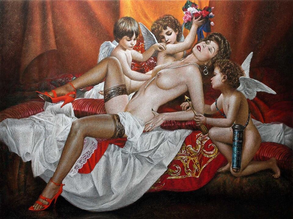 Bigpicture.ru художник Вальтер Джиротто (Walter Girotto) эротические картины