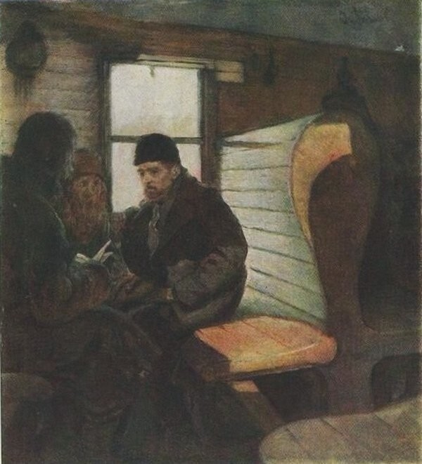 Bigpicture.ru Сергей Иванов. Агитатор в вагоне. 1886 г
