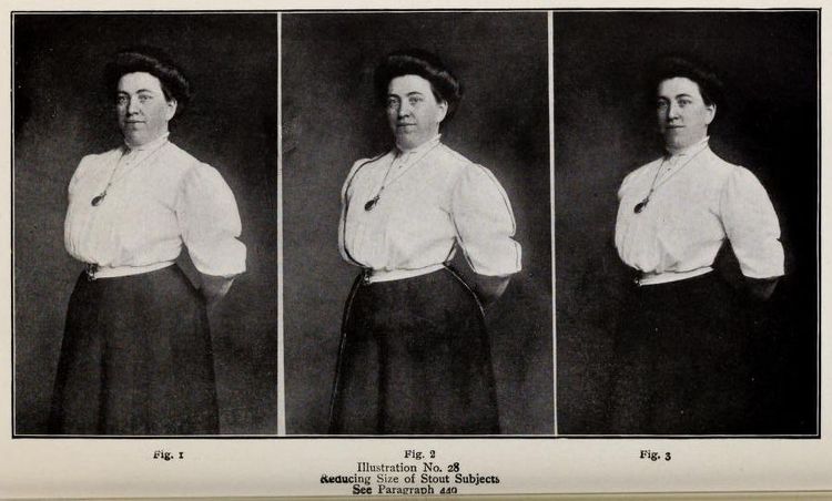 Коррекция фигуры на старинном фото с помощью ножа и карандаша