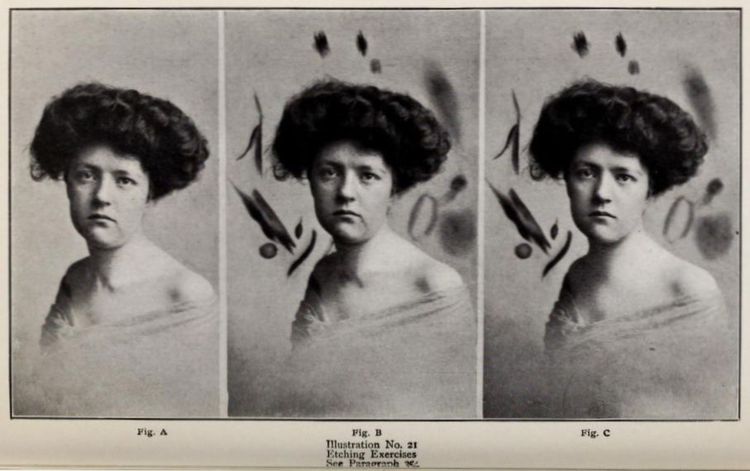 Добавление художественного фона на старинной фотографии