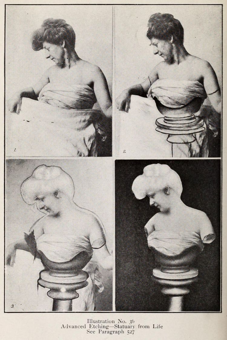 Превращение человека в статую с помощью ретуши