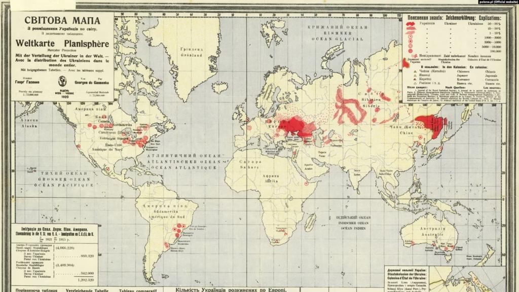 Bigpicture.ru Карта расселения украинцев в 1920 году