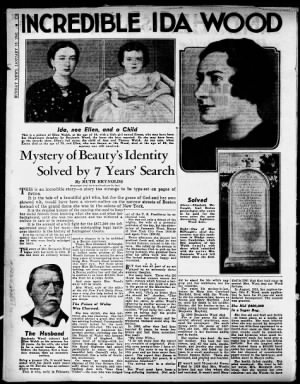 Газетная статья об Иде Вуд
