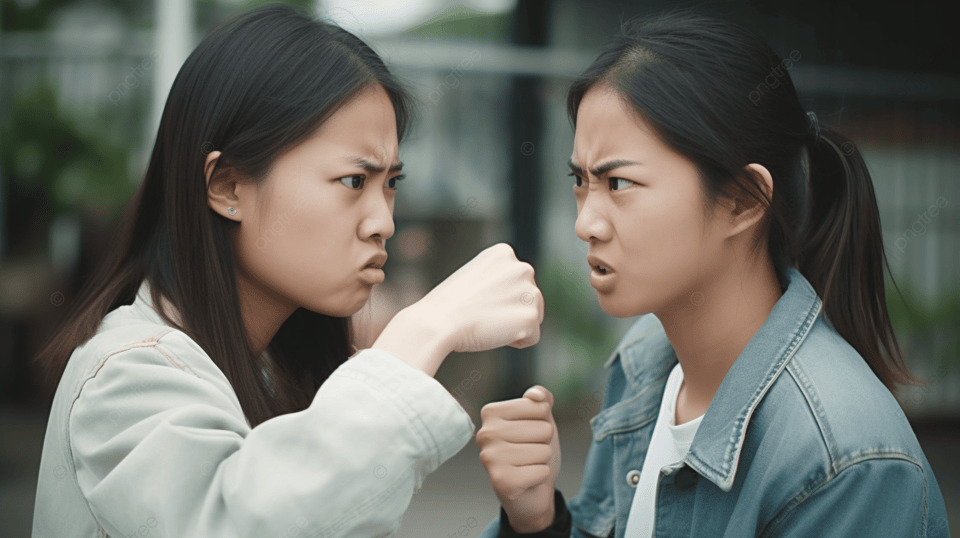 Bigpicture.ru pngtree two young asian women fighting each other for a fist image 2556450