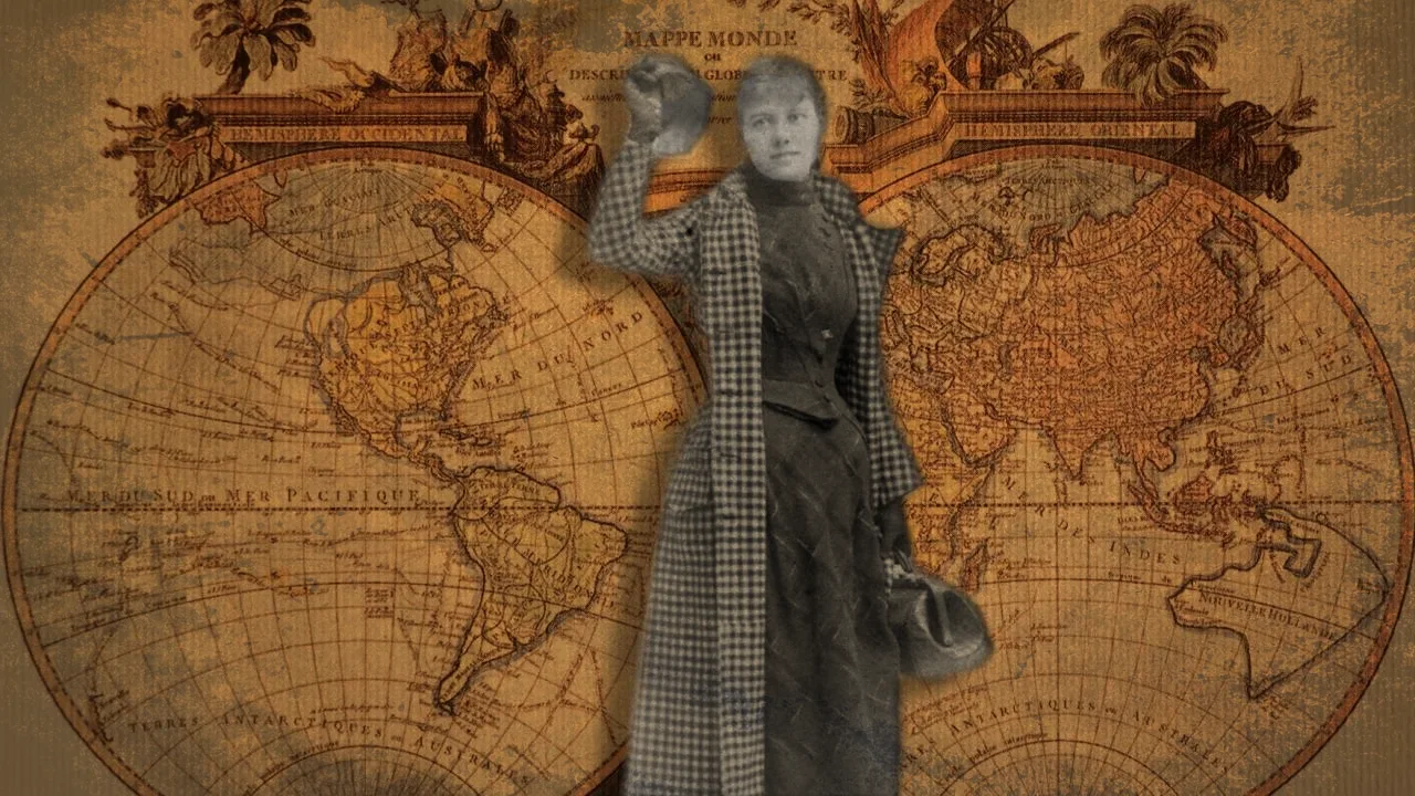 Нелли Блай перед отправлением в кругосветное путешествие, 1889 год