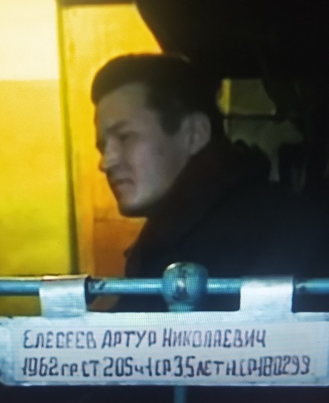 Артур Елисеев на заседании суда по делу о теракте в Петропавловской крепости 1998 года