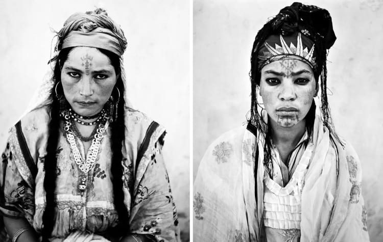 Портреты алжирских женщин, фотограф Марк Гаранже, 1960 год