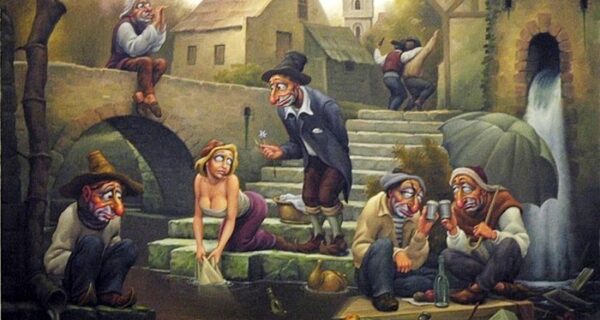 Гротескные картины художника Анатолия Козельского