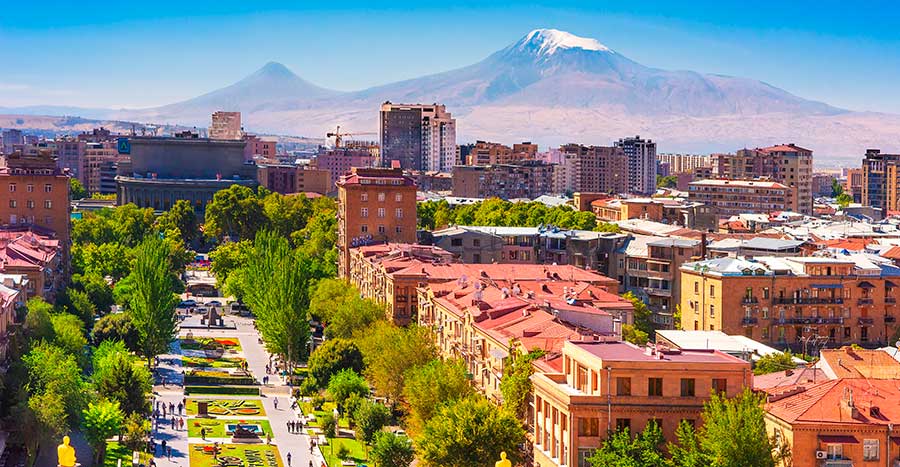 View of armenia, where foreigners can live with armenian residence permit