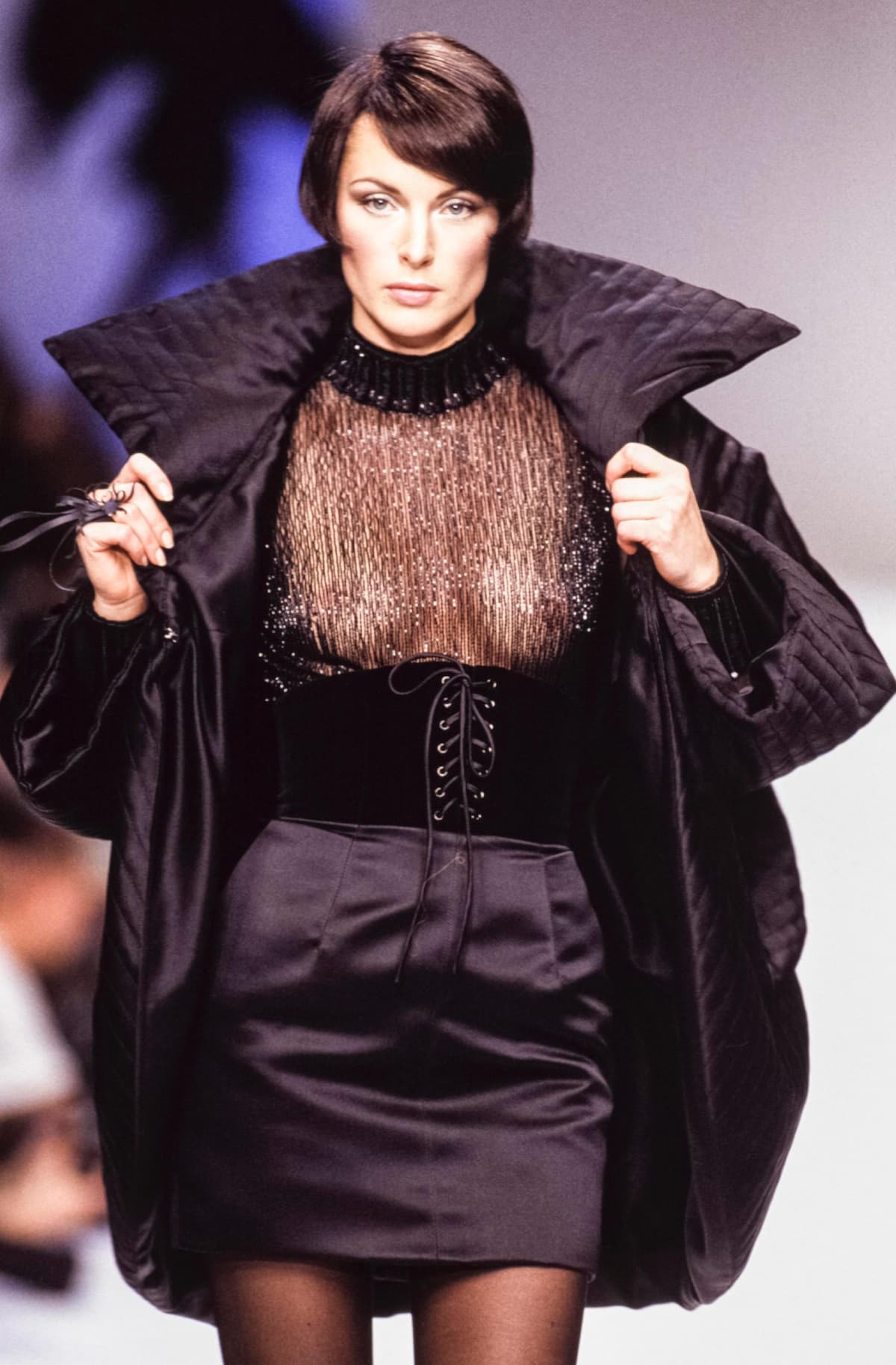 Людмила Исаева редакционная съёмка для европейского модного журнала 1991