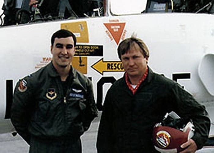 Виктор Беленко с американским коллегой, консультант ВВС США, 1980-е годы