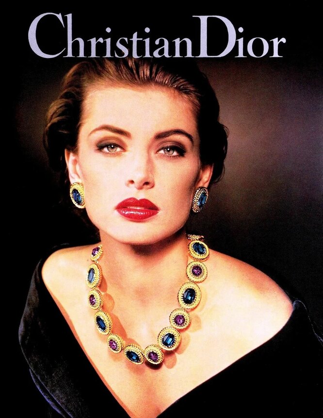 Людмила Исаева рекламная кампания Christian Dior 1992