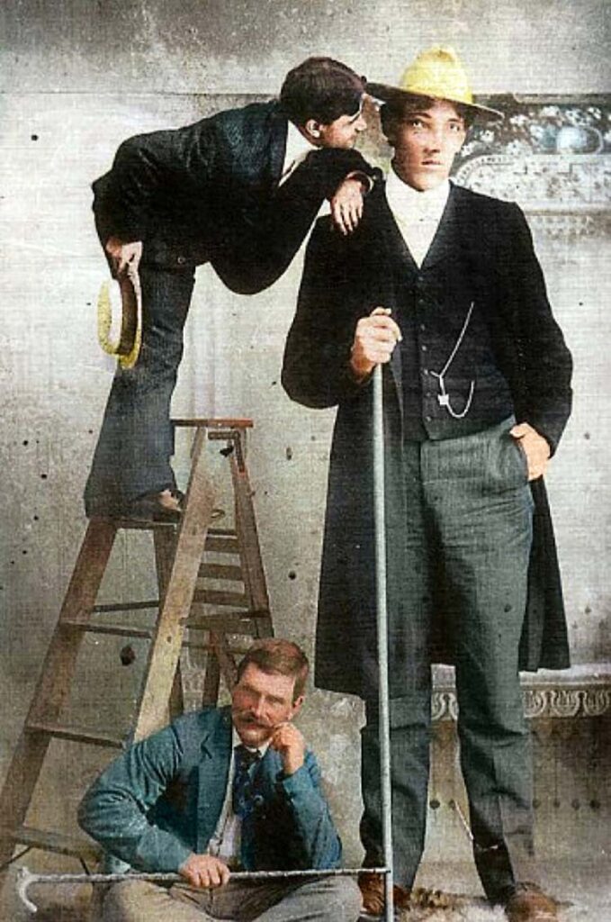 Раскрашенная старинная фотография Эдуарда Бопре в полный рост