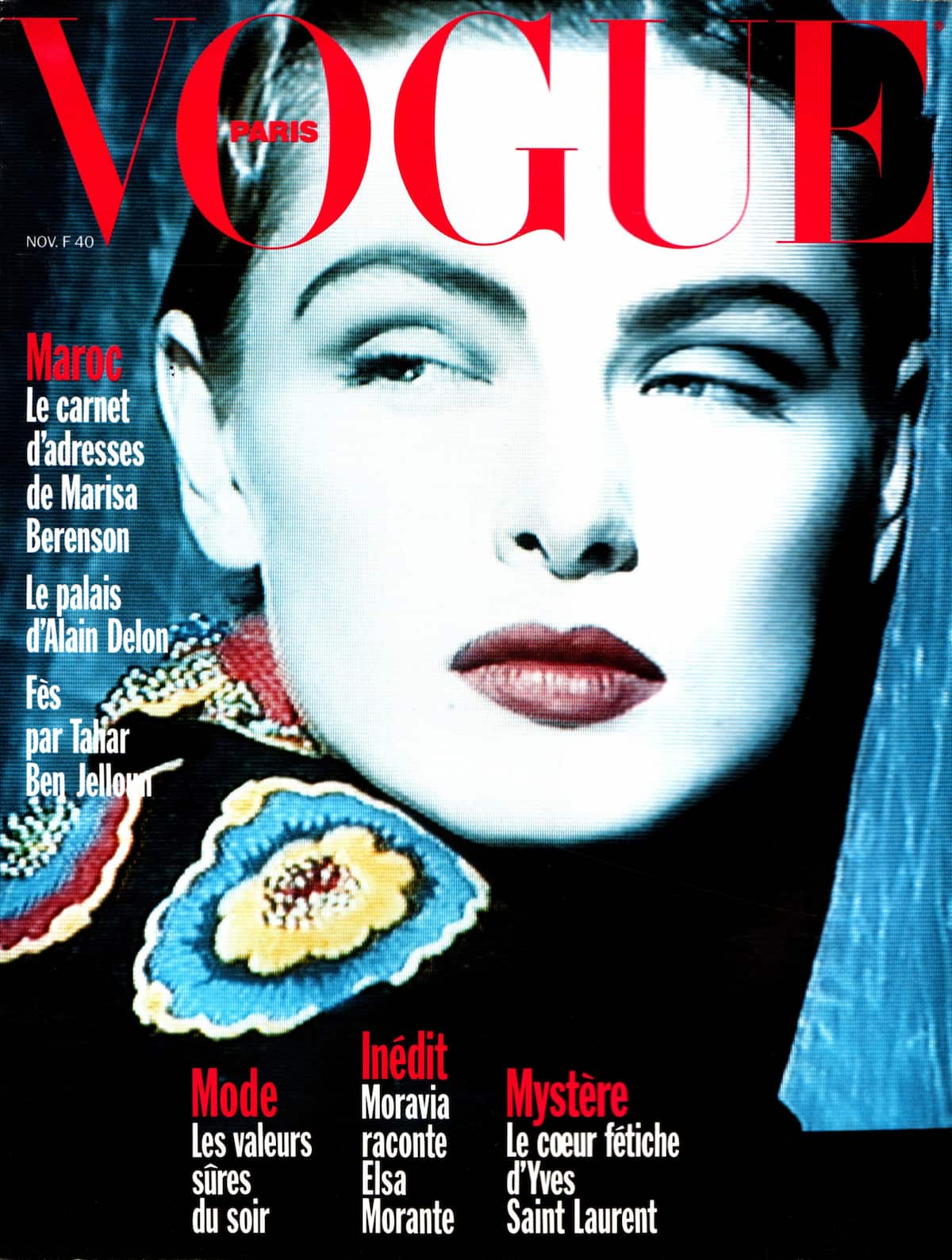 Людмила Исаева обложка Vogue Paris ноябрь 1990 первая советская модель