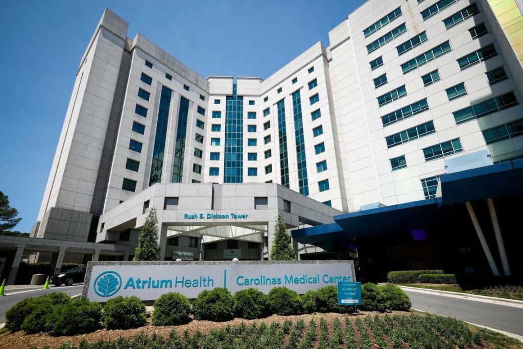 Клиника Carolinas Medical Center в Шарлотте, где лечилась Джоан Мюррей (Joan Murray)