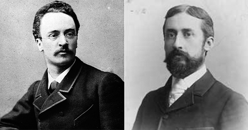 Натан Эймс и Джесси Уилфорд Рено изобретатели эскалатора портреты