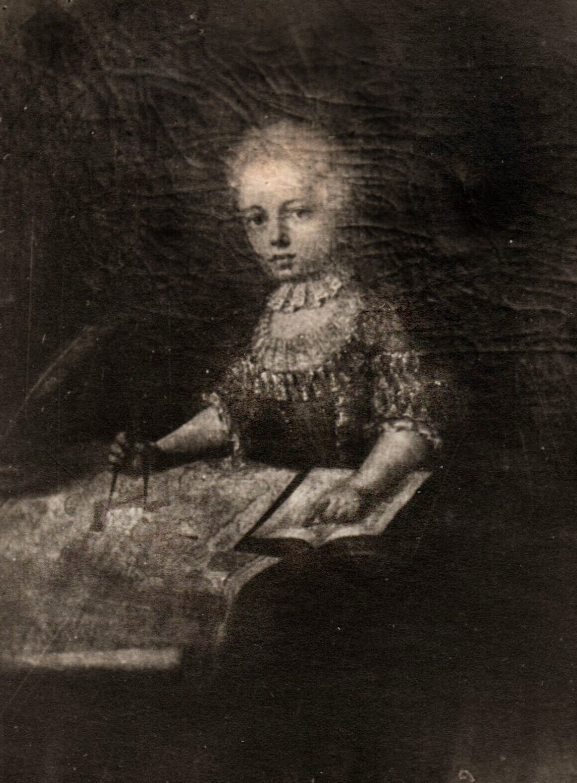 Портрет Кристиана Генриха Хейнекена, младенец из Любека, неизвестный художник, XVIII век