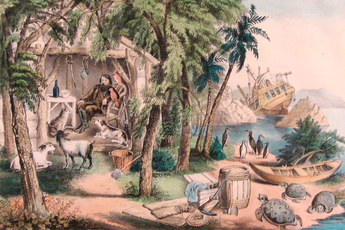 Пещера на острове Святой Елены &mdash; предполагаемое убежище отшельника Фернана Лопиша