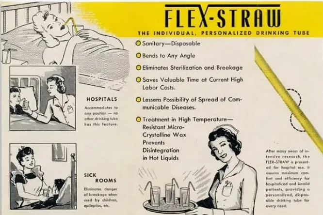 Рекламное изображение преимуществ гибких трубочек