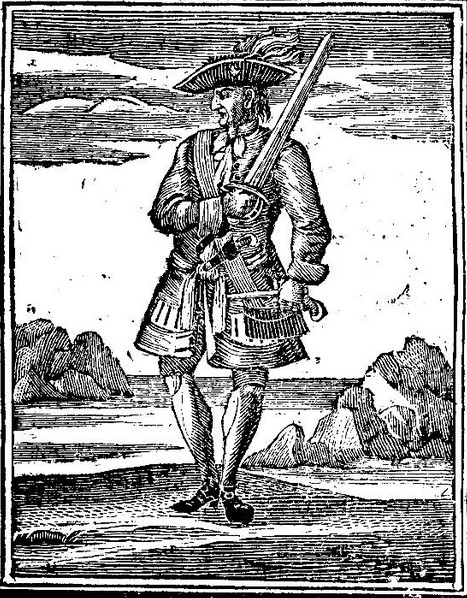 Единственное сохранившееся прижизненное изображение пирата Джона Рэкхема